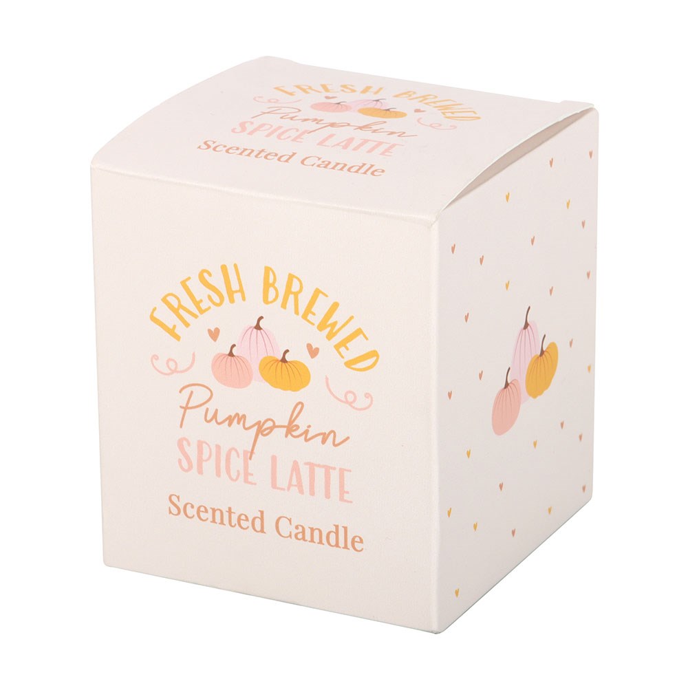 Fresh Brewed Pumpkin Spice Latte Scented Glass Candle