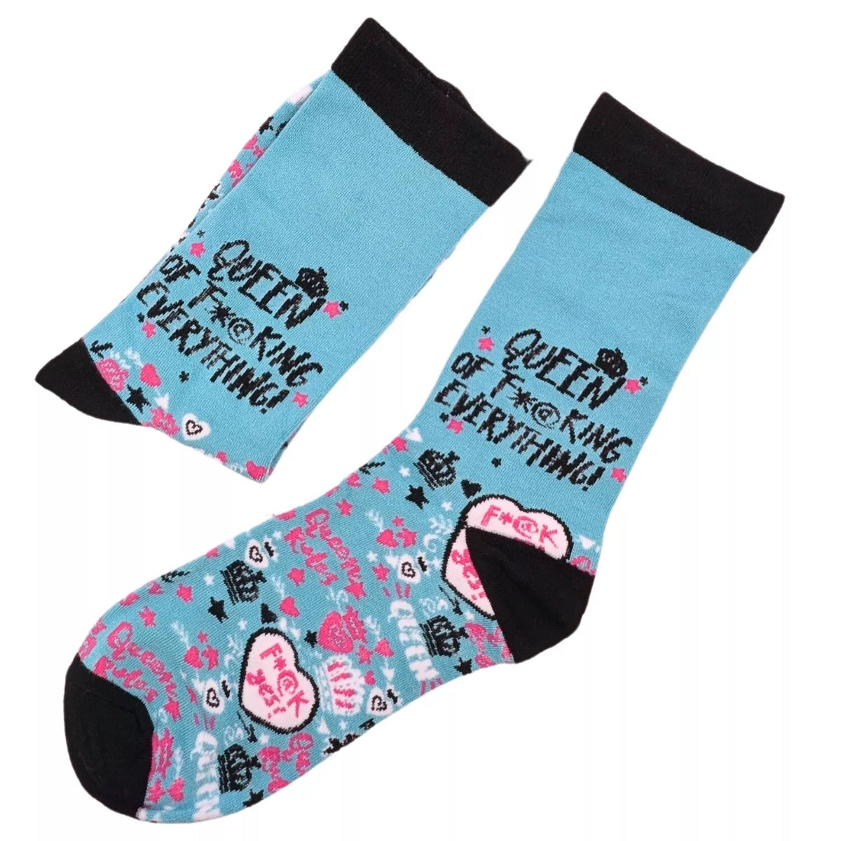 Queen Of F***ing Everything Novelty Women's Socks UK 4-7