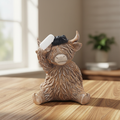 Quiff Slick Haired Highland Cow - lifestyle