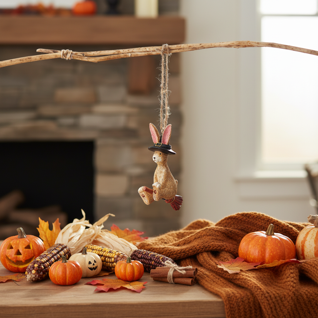 Rabbit Witch Hanger - Lifestyle 1