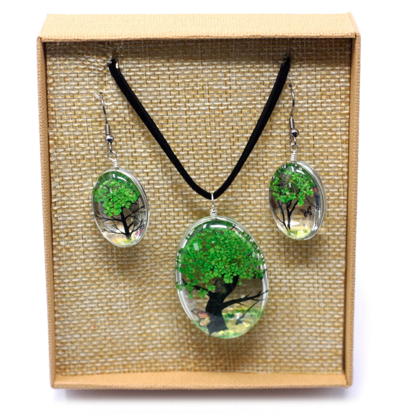 Real Pressed Flower Jewellery Sets