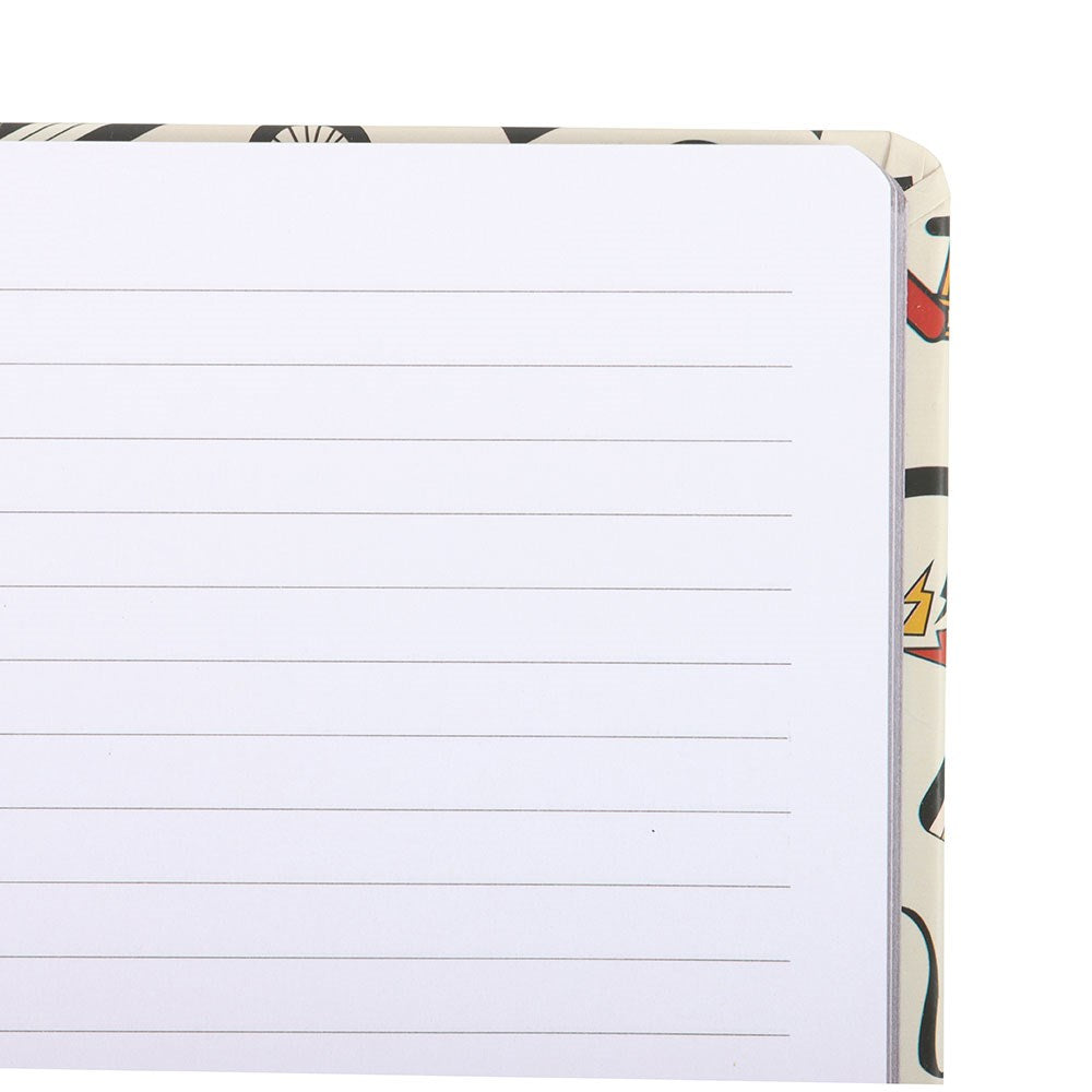 Retro 80's Design A5 Hardback Lined Notebook