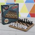 Traditional wooden chess set, elegant and classic strategy game for all ages