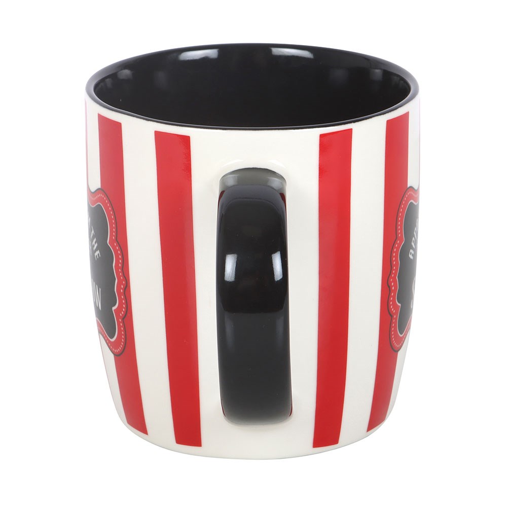 Ringmaster Of This Shit Show Red Striped Ceramic Mug