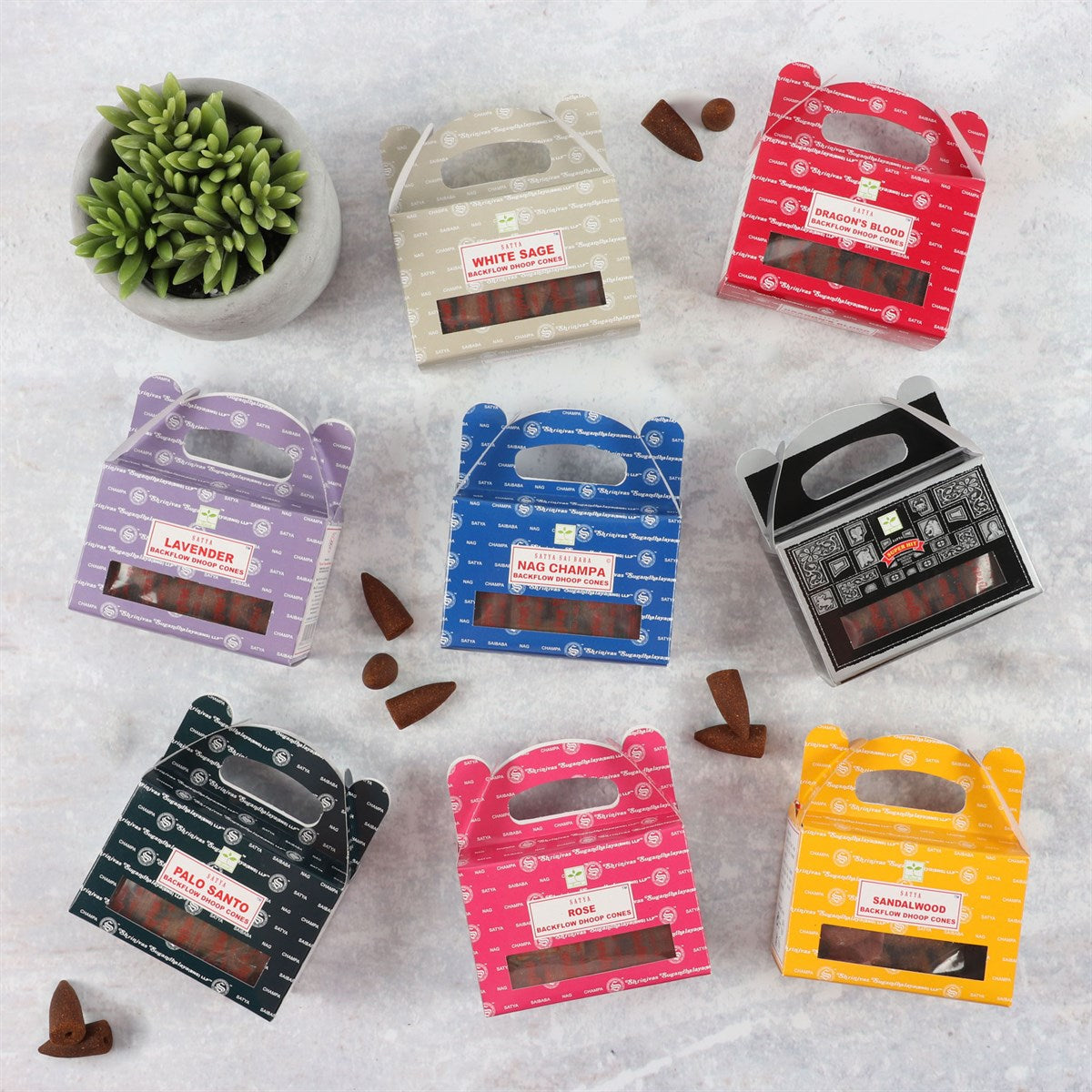 Satya Backflow Dhoop Incense Cones