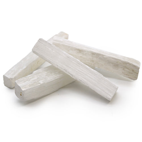 10cm Raw Selenite Crystal Stick - 1 Piece
