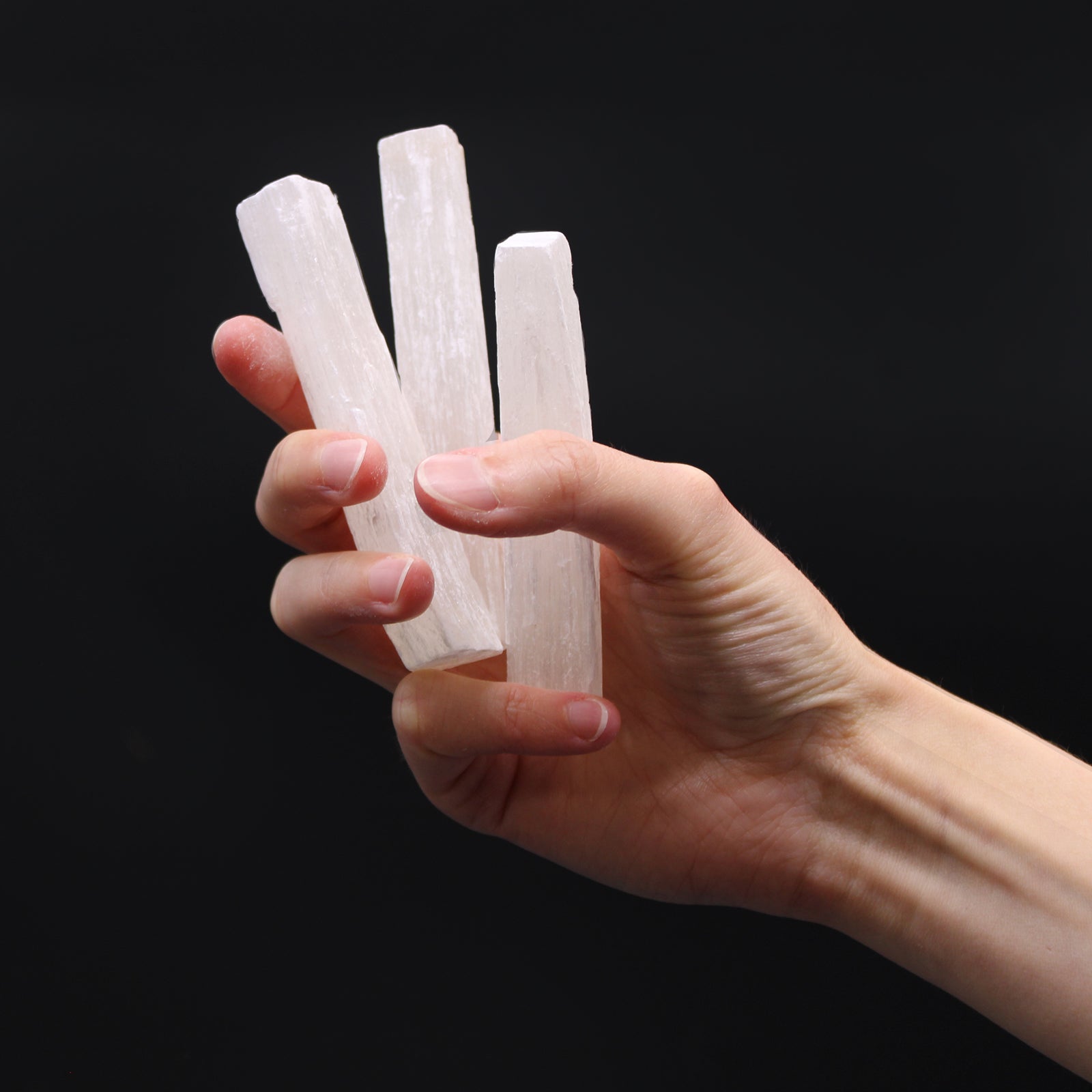 10cm Raw Selenite Crystal Stick - 1 Piece