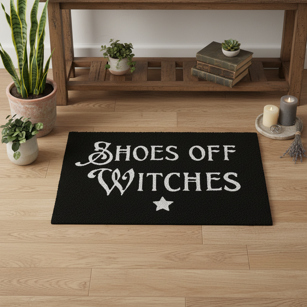 Shoes Off Witches Door Mat - Witchy Home Styling