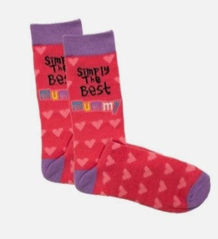 Simply The Best Mummy Novelty Socks UK 4-7