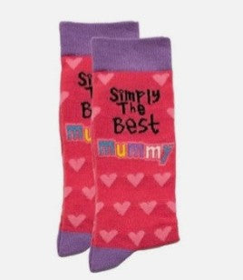 Simply The Best Mummy Novelty Socks UK 4-7