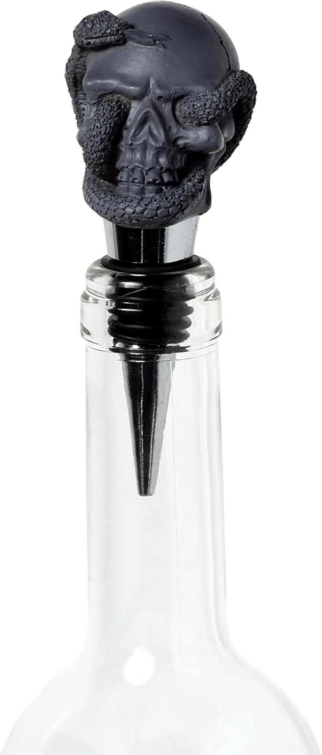 Skull & Snake Wine Bottle Stopper