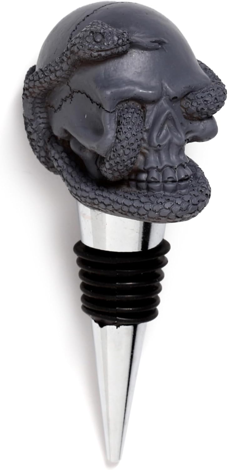 Skull & Snake Wine Bottle Stopper