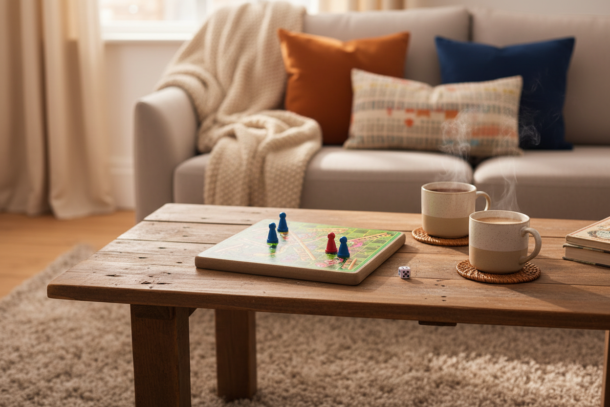 Snakes & Ladders on Coffee Table