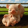 Mini pig figurine 6.3cm with adorable design, a charming decorative piece
