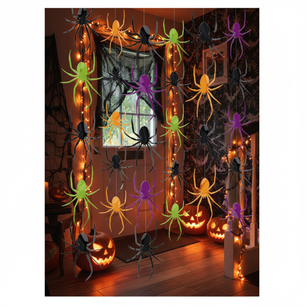 Spider Hanging Strings - Hallway