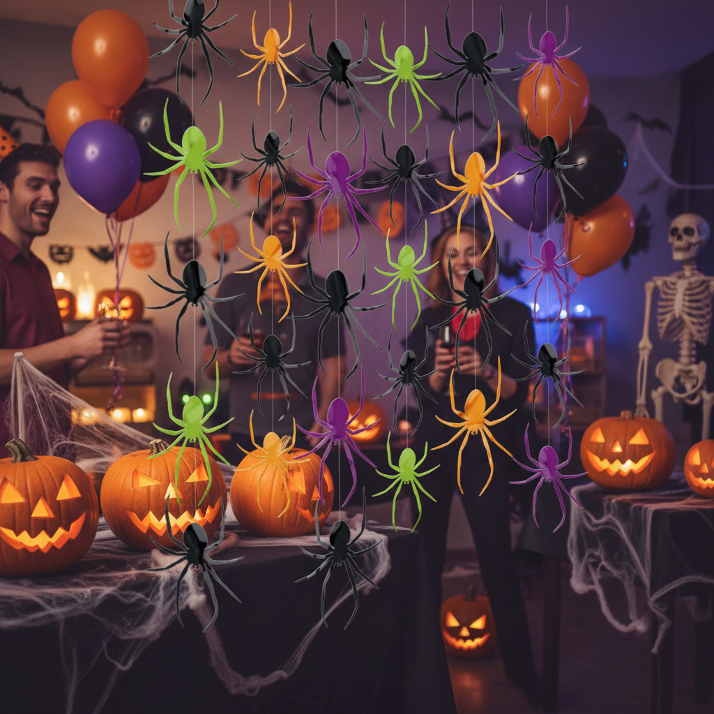 Spider Hanging Strings - Party