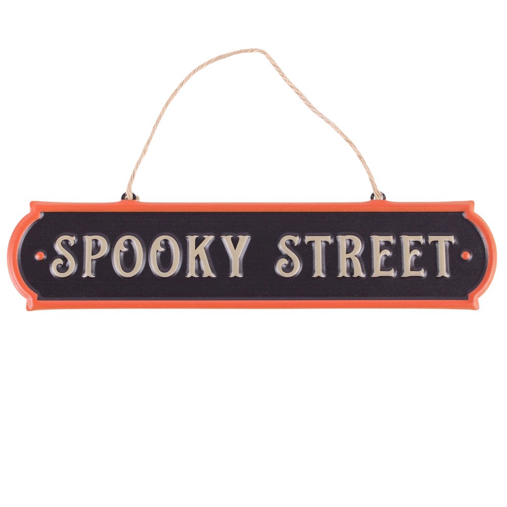 Spooky Street Metal Sign