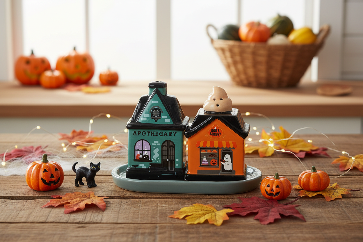Spooky Street Salt & Pepper Shakers - Lifestyle