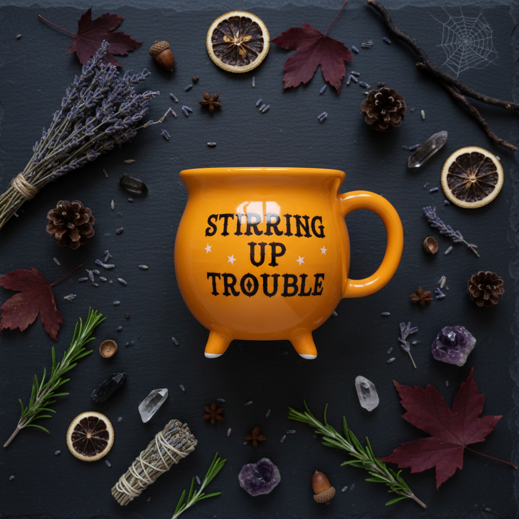 Stirring Up Trouble Mug - Flat Lay