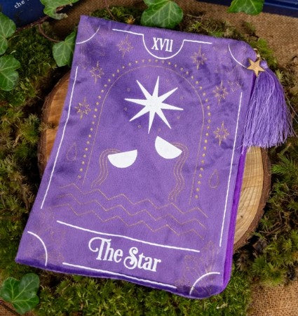 The Star Velvet Zipper Tarot Card Bag