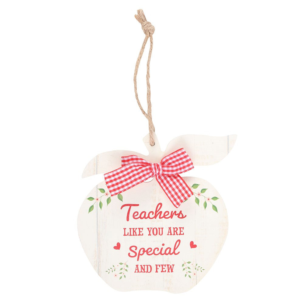Teachers Like You Are Special Apple Shaped Wooden Sign