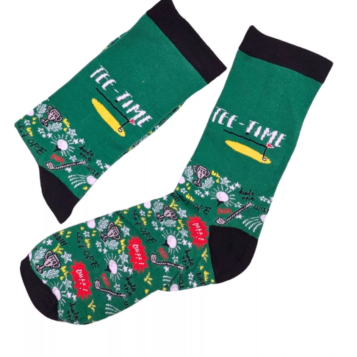 Bamboo socks “Tee time golf” UK 8-11, ideal for golf lovers