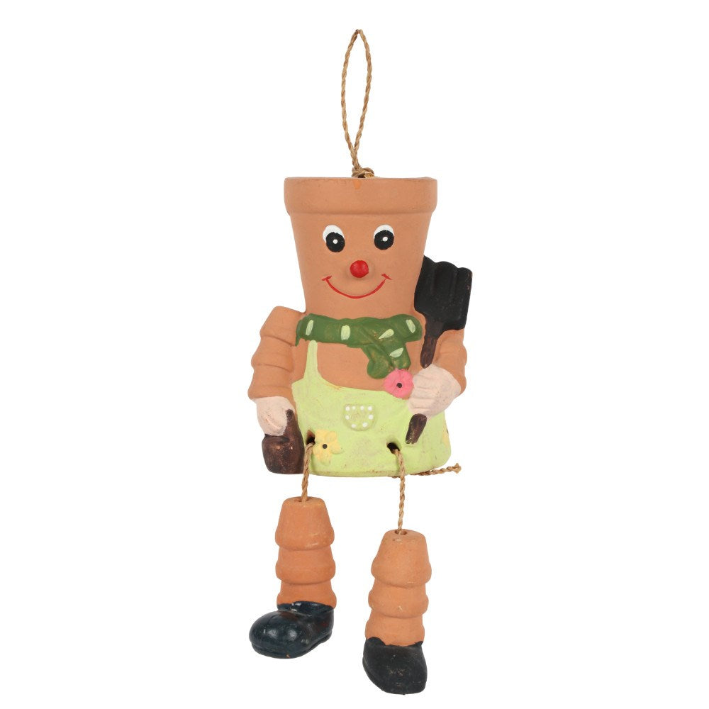 Terracotta Man Garden Plant Pot