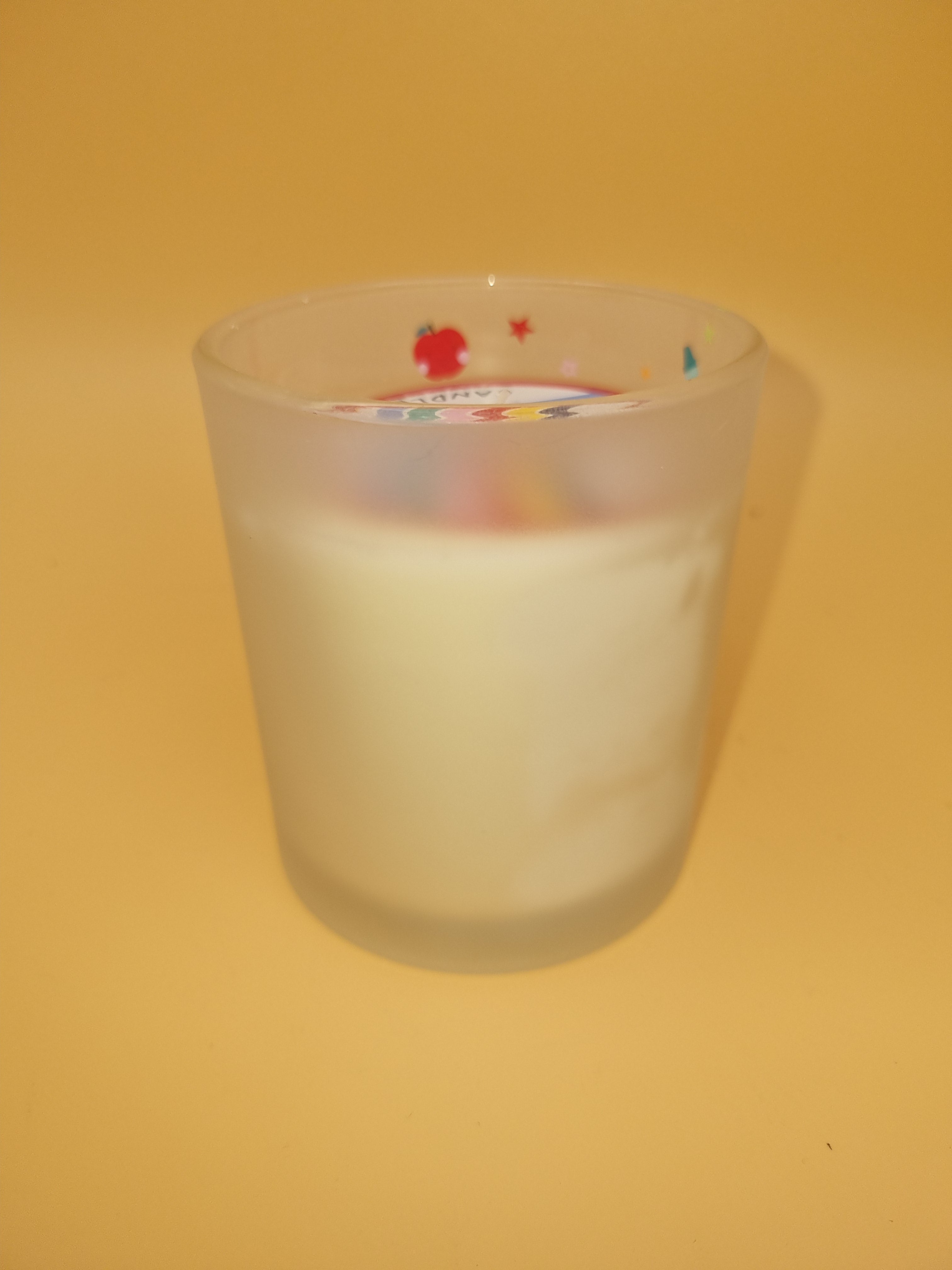 Thank You Teacher Frosted Glass Candle