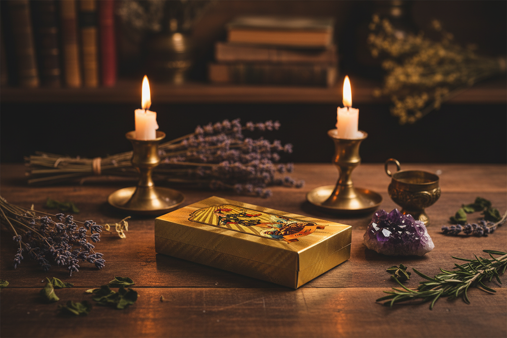 The Golden Tarot Card Deck Lifestyle Image