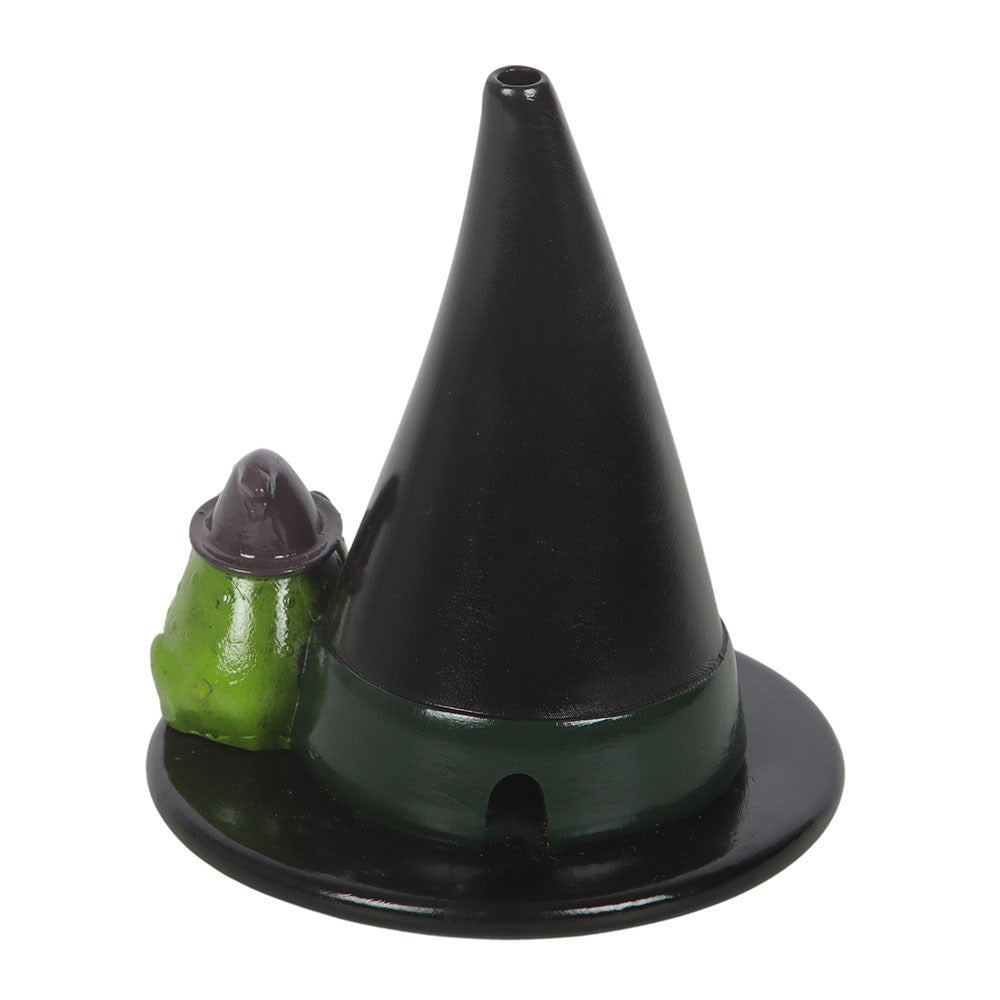 Witch Hat & Magic Toad Resin Incense Cone Holder