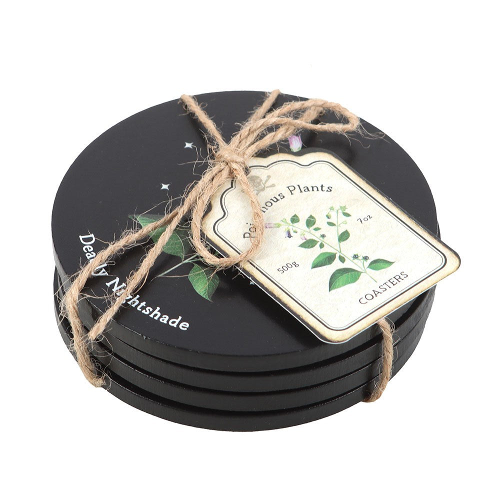 Poisonous Plants MDF Coaster Set