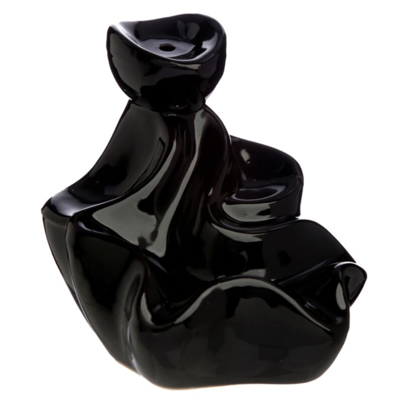 Waterfall Design Ceramic Backflow Incense Cone Burner