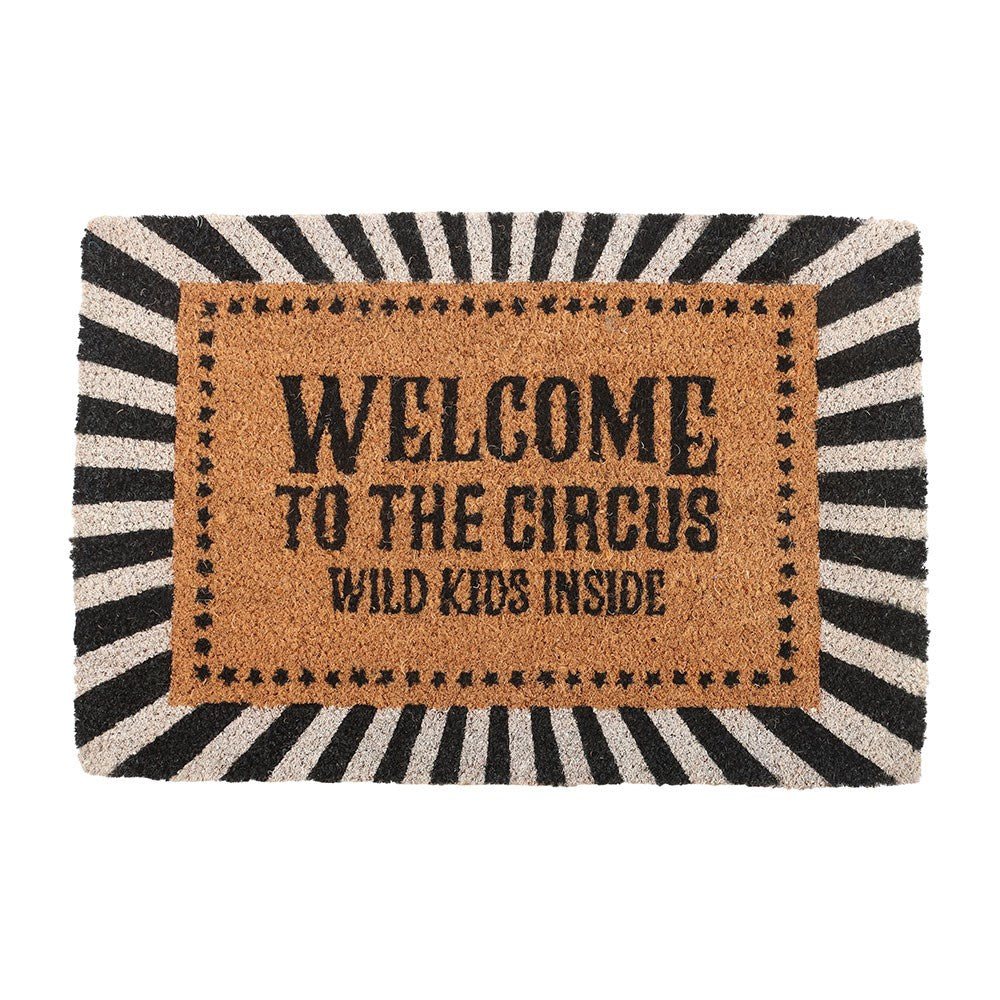 Welcome To The Circus Wild Kids Inside Doormat