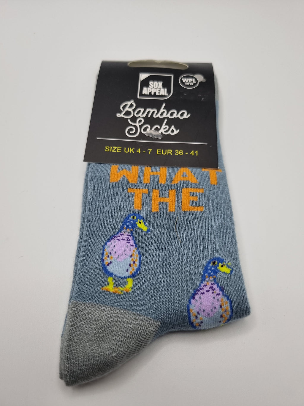 What The Duck Novelty Bamboo Socks UK 4-7