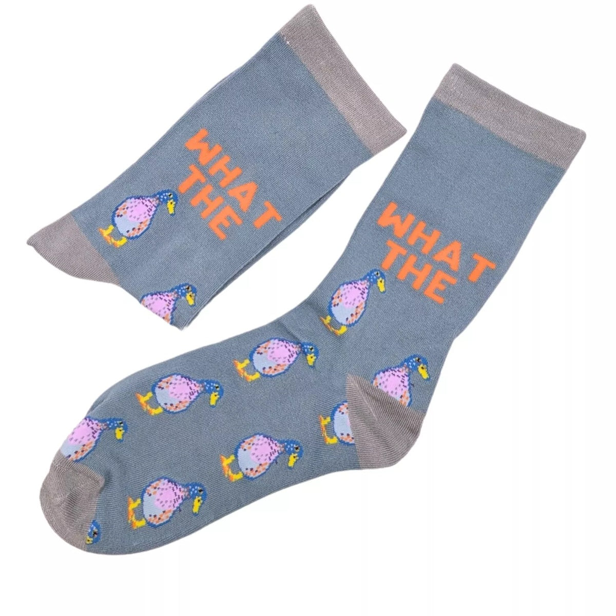Bamboo socks “What the duck” UK 4-7, humorous and quirky design