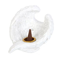 Angel wing resin incense cone burner, decorative and calming for home fragrance use
