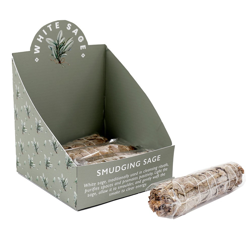 White sage smudge stick 6 inch, ideal for cleansing rituals and spiritual use