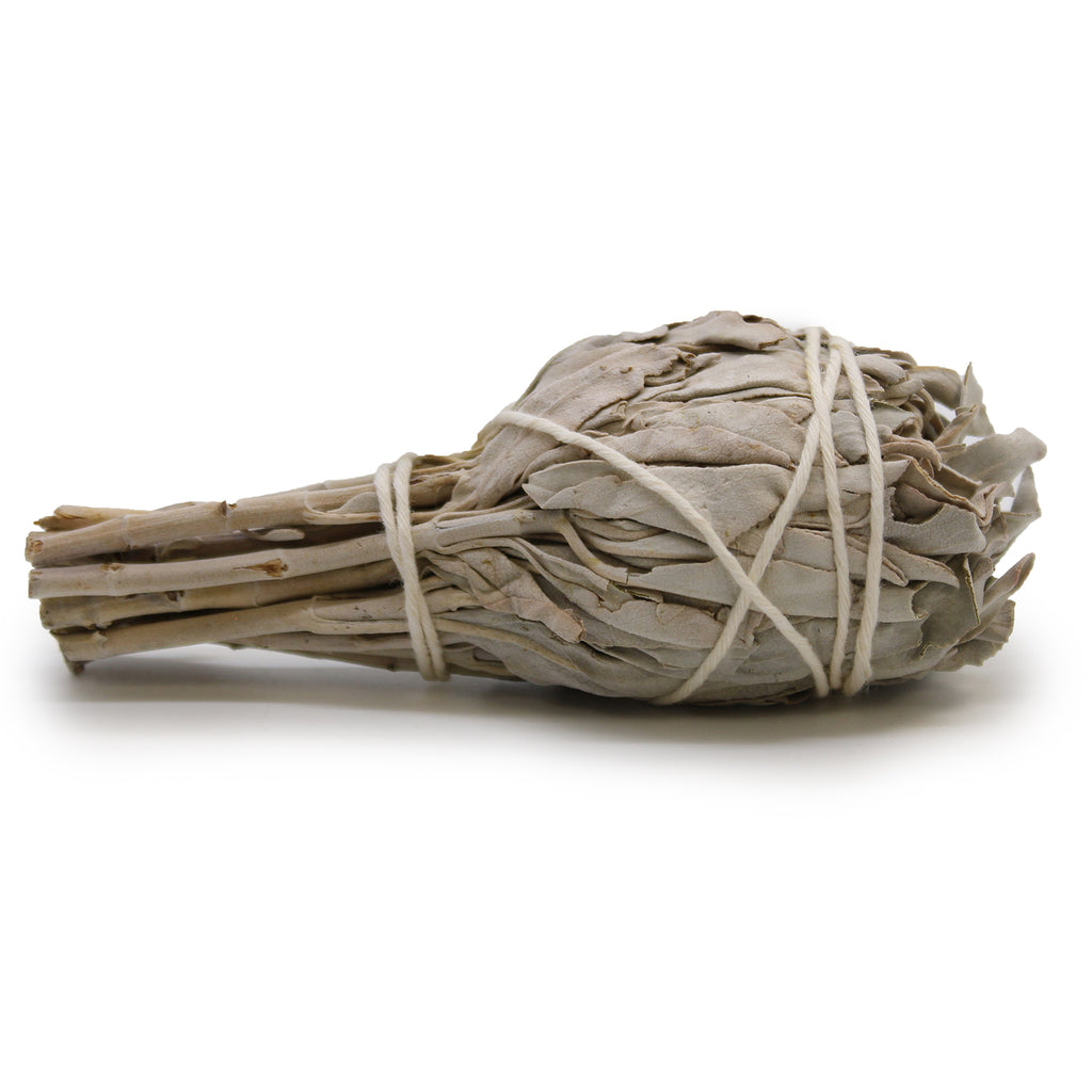 White sage smudge torch stick 10cm, ideal for cleansing rituals and spiritual use