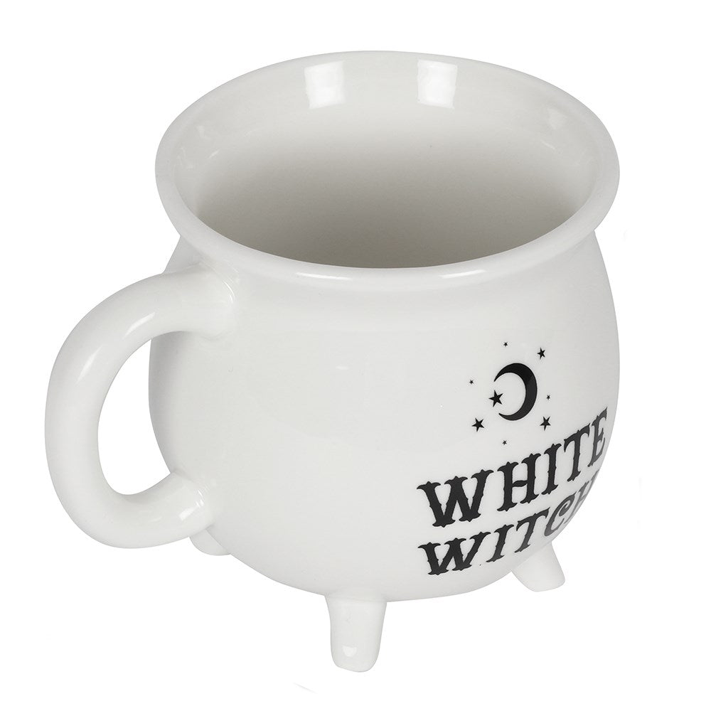 White Witch Ceramic Cauldron Mug