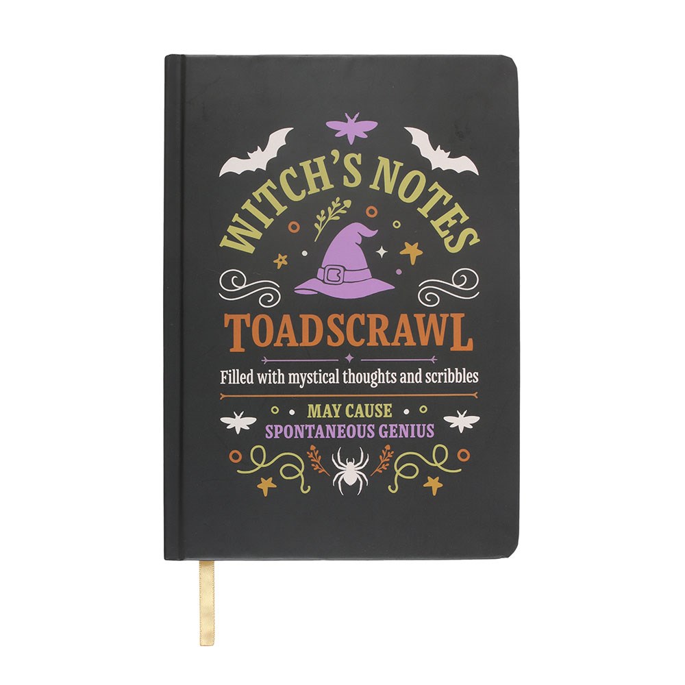 Witch's Notes A5 Lined Paper Notebook