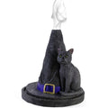 Witch hat incense cone holder with cat design, perfect for adding a magical touch to your space