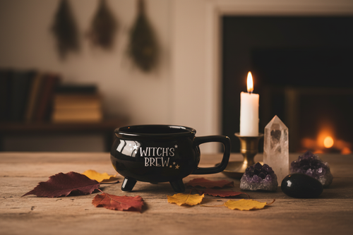 Witch's Brew Cauldron Mug - Lifestyle 1