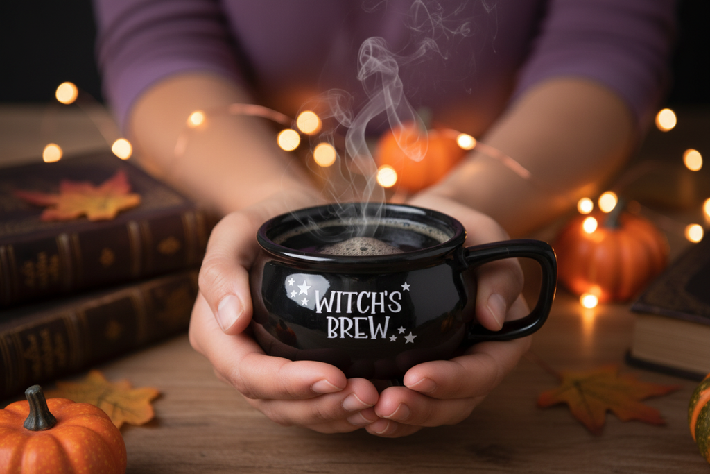 Witch's Brew Cauldron Mug - Lifestyle 2