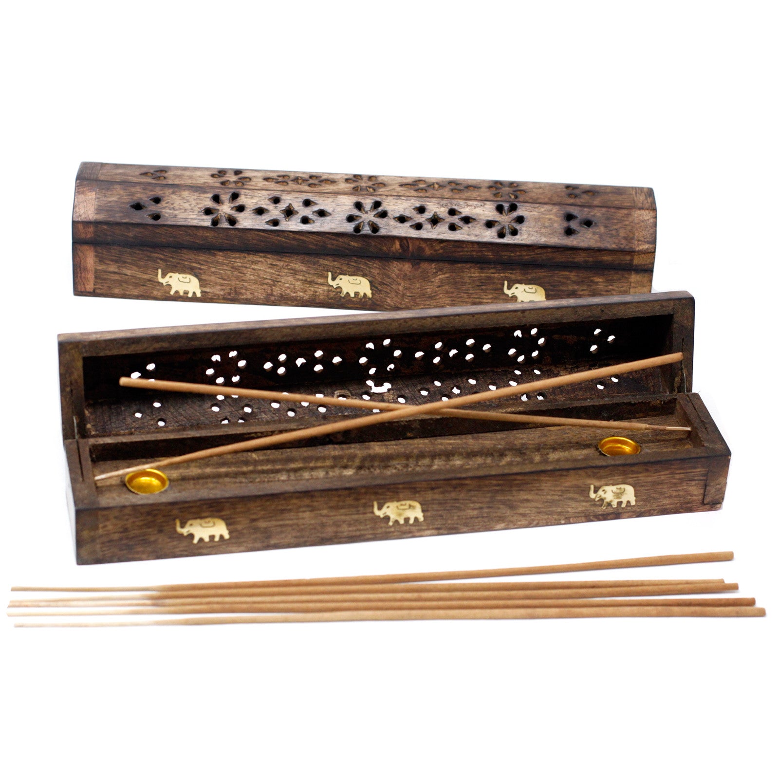 Mango Wood Incense Holder Box