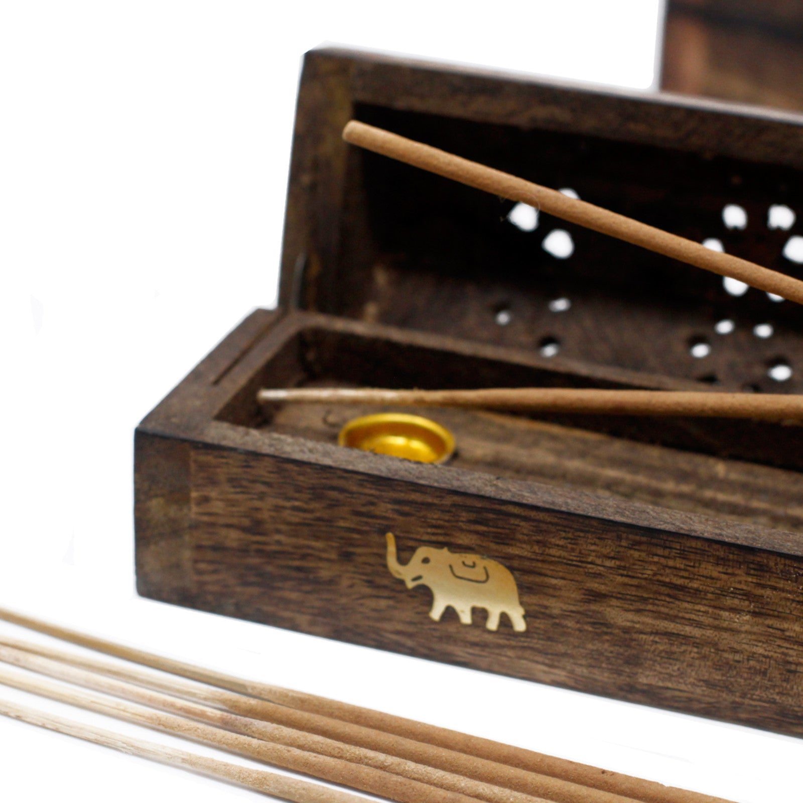 Mango Wood Incense Holder Box