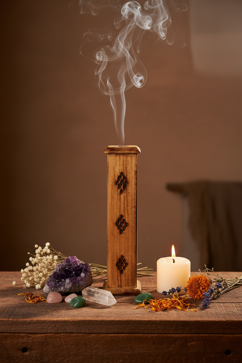 Wooden Incense Tower - Lifestyle 1