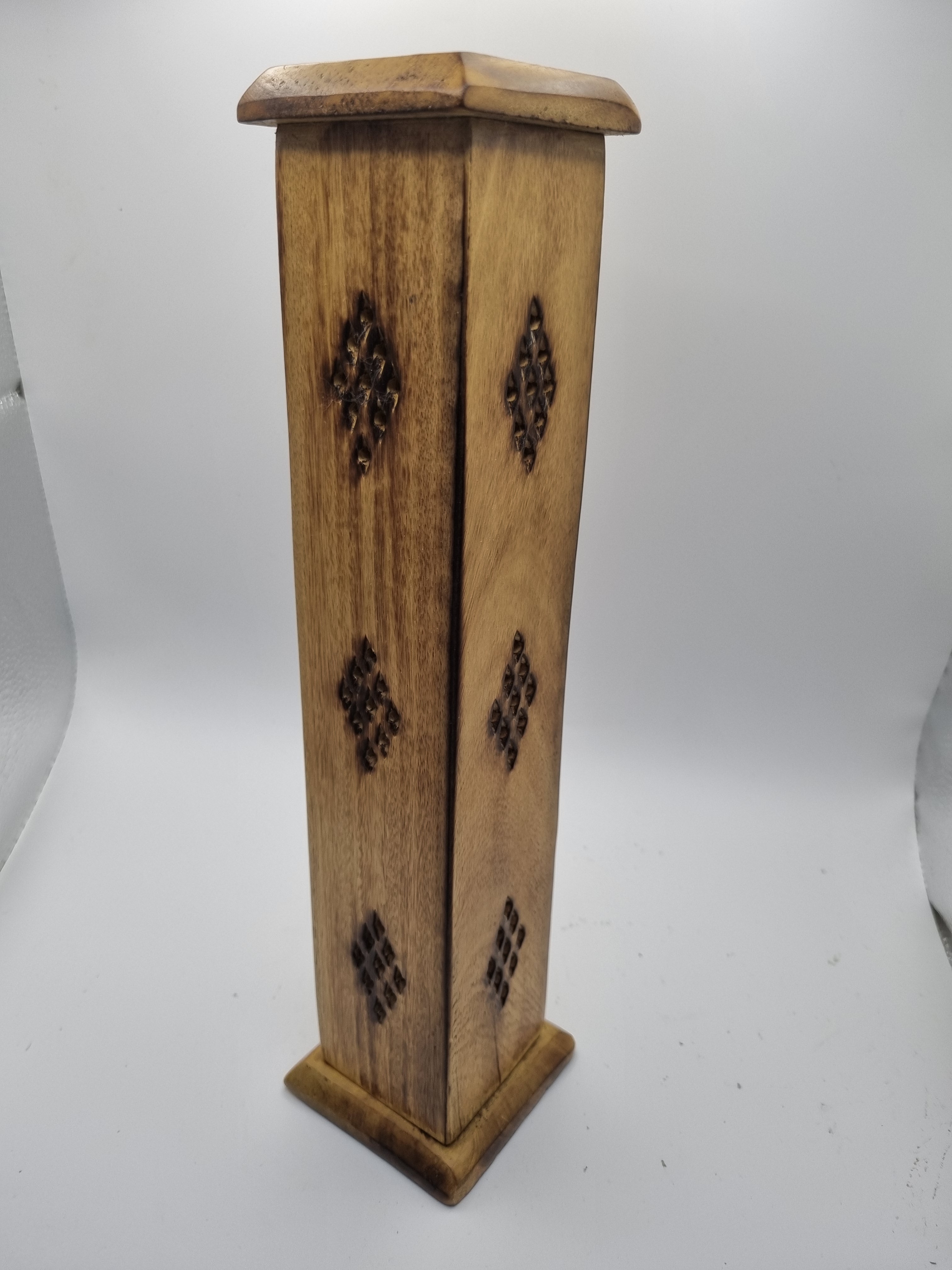 Square Wooden Incense Tower