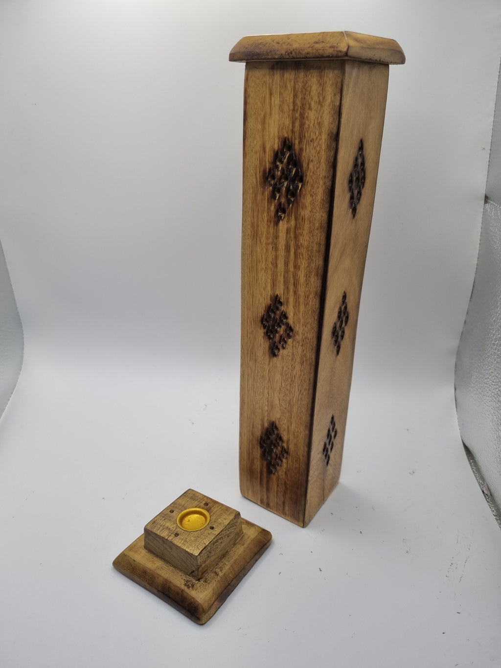 Square Wooden Incense Tower