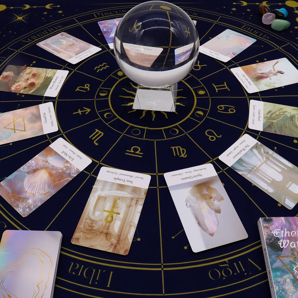 Zodiac Design Tarot Reading Cloth 75cm