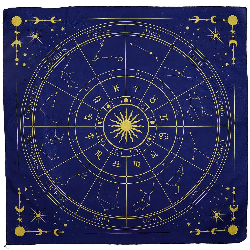 Zodiac Design Tarot Reading Cloth 75cm